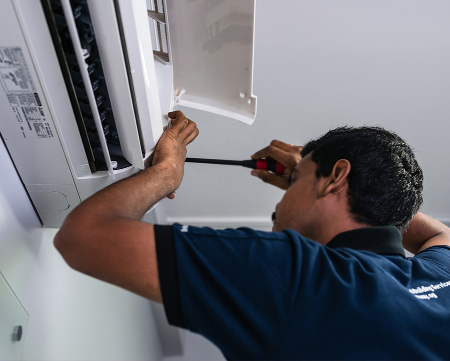 aircon servicing repair maintenance package cleaning washing installation customer project home office commercial
