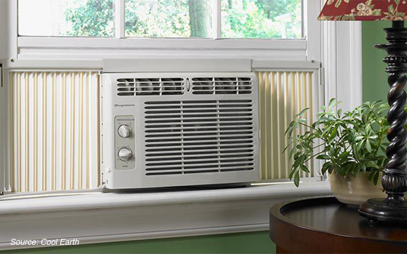 Window air conditioning installation service